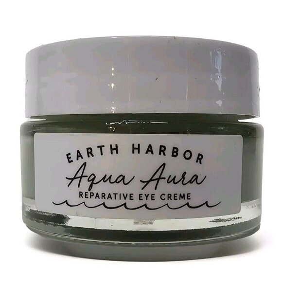 EARTH HARBOR Aqua Aura Reparative Eye Cream .5oz Restores Awakes Brightens Daily - Picture 1 of 11